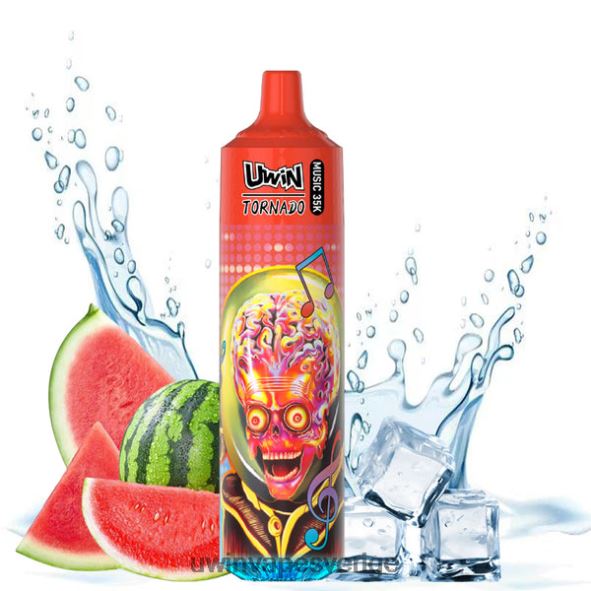 Uwin Vape Stockholm JX82XT20 UWIN CRYSTAL 35k engångsvape vattenmelon is